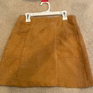 Tan corduroy skirt